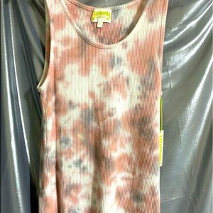 Multi color tank top. NWT Size Large